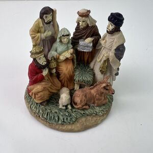 Vintage Artmark Collection Poly Resin Nativity Scene Stand Alone Mini